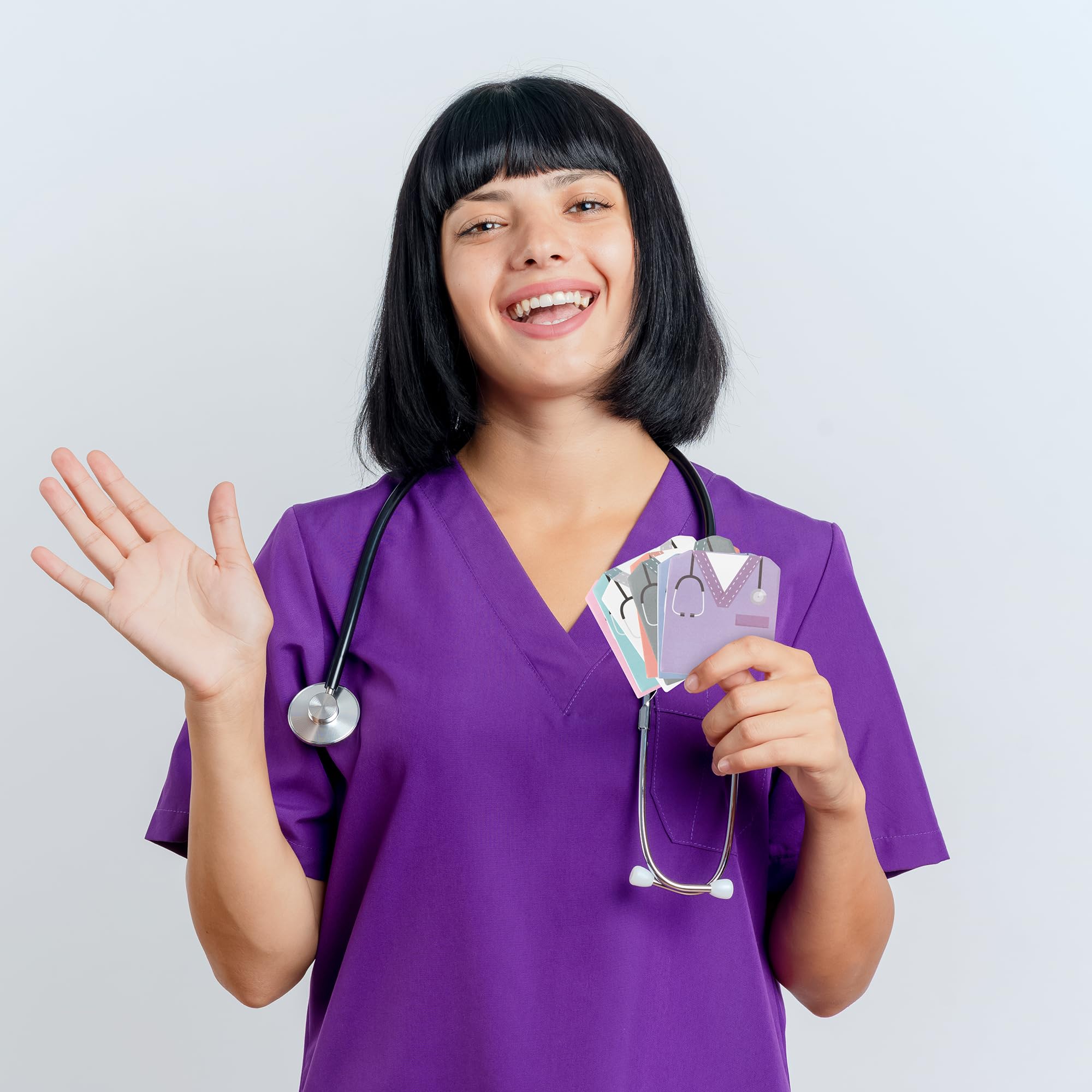 ANGOLIO 30Pcs Funny Nurse Sticky Notes Nurse Costume Themed Nursing Student School Gifts Stationary Sticky Notes Booklet Self Stick Pads for Hospital School Supplies - Image 4