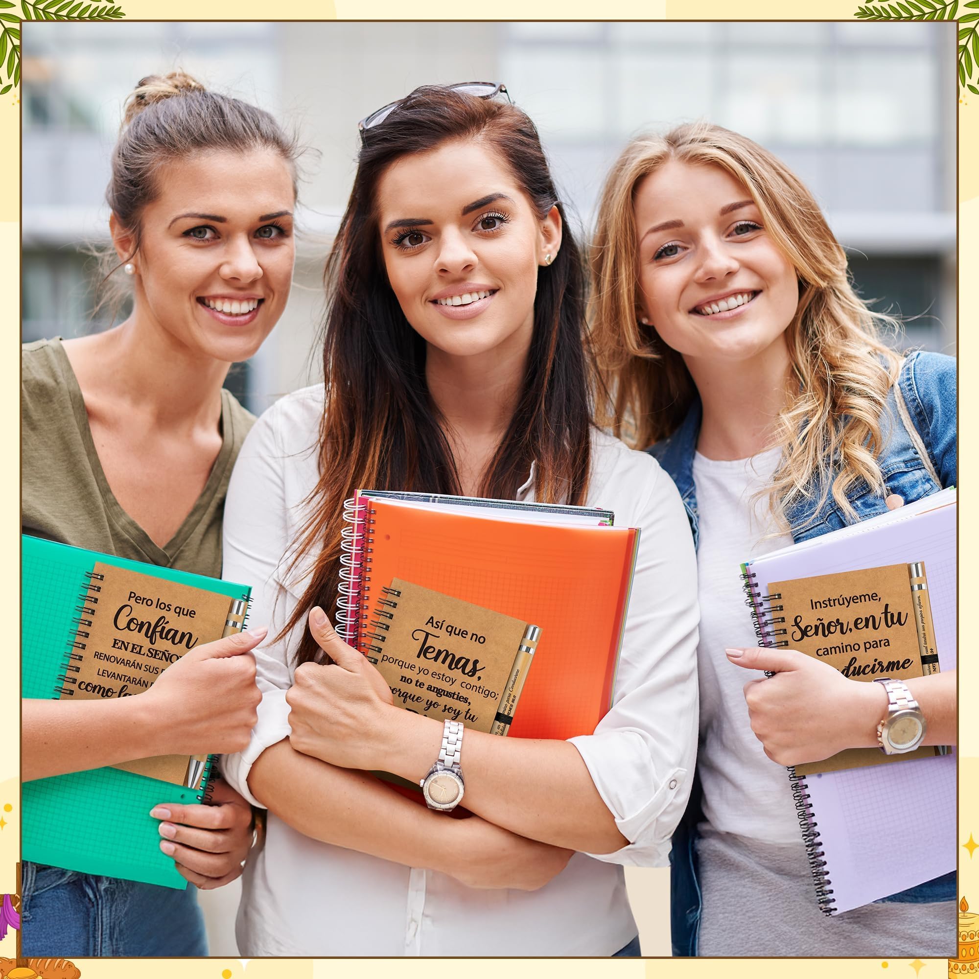 ANGOLIO Español Christian Gifts Stationery Bulk with Notebooks Pens Bookmarks, 30P Easter Spring Gift Spanish Religious Inspirational Gifts Religious Bible Sunday School Supplies for Students Kids - Image 5