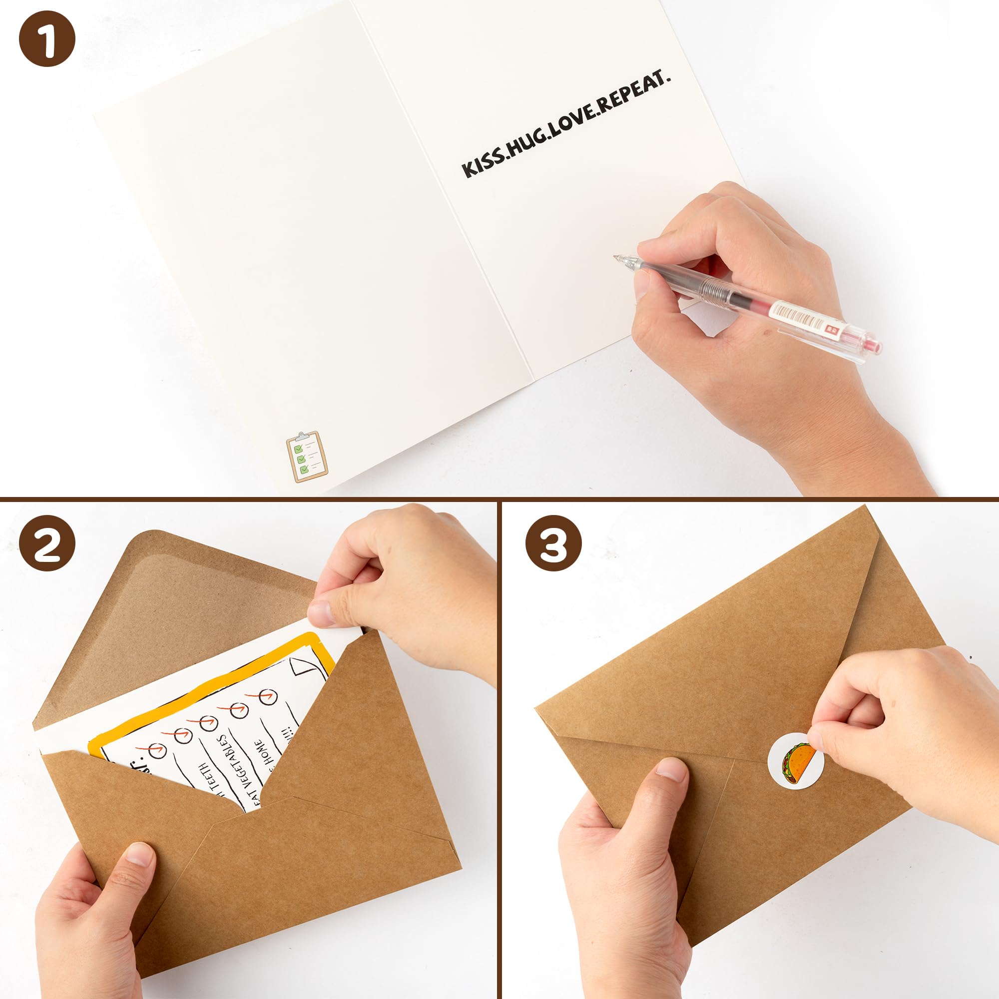 ANGOLIO Parents Camp Greeting Cards for Kids, 25Pcs Funny Summer Sleepaway Camp Stationery Set with Envelopes Stickers for Boys Girls Students Summer Holiday Party Wilderness Exploration (12 Styles) - Image 4